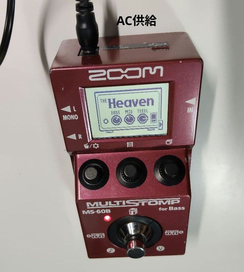 ZOOM MS-60B ベース用エフェクター 動作確認済 電池/USB/AC対応