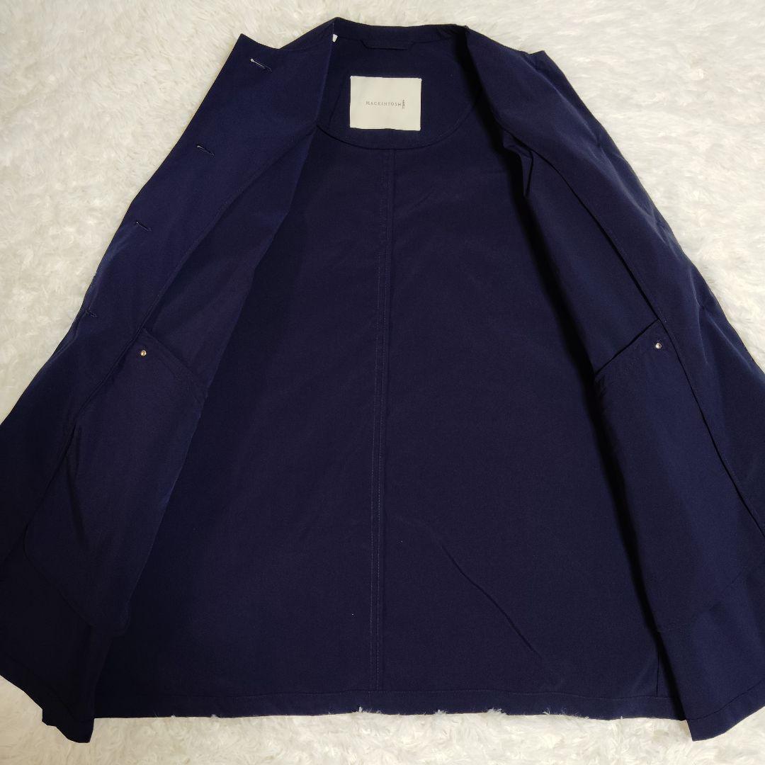 美品 マッキントッシュ HUMBIE NO COLLAR スプリングコート