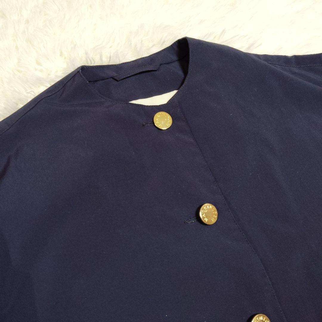 美品 マッキントッシュ HUMBIE NO COLLAR スプリングコート
