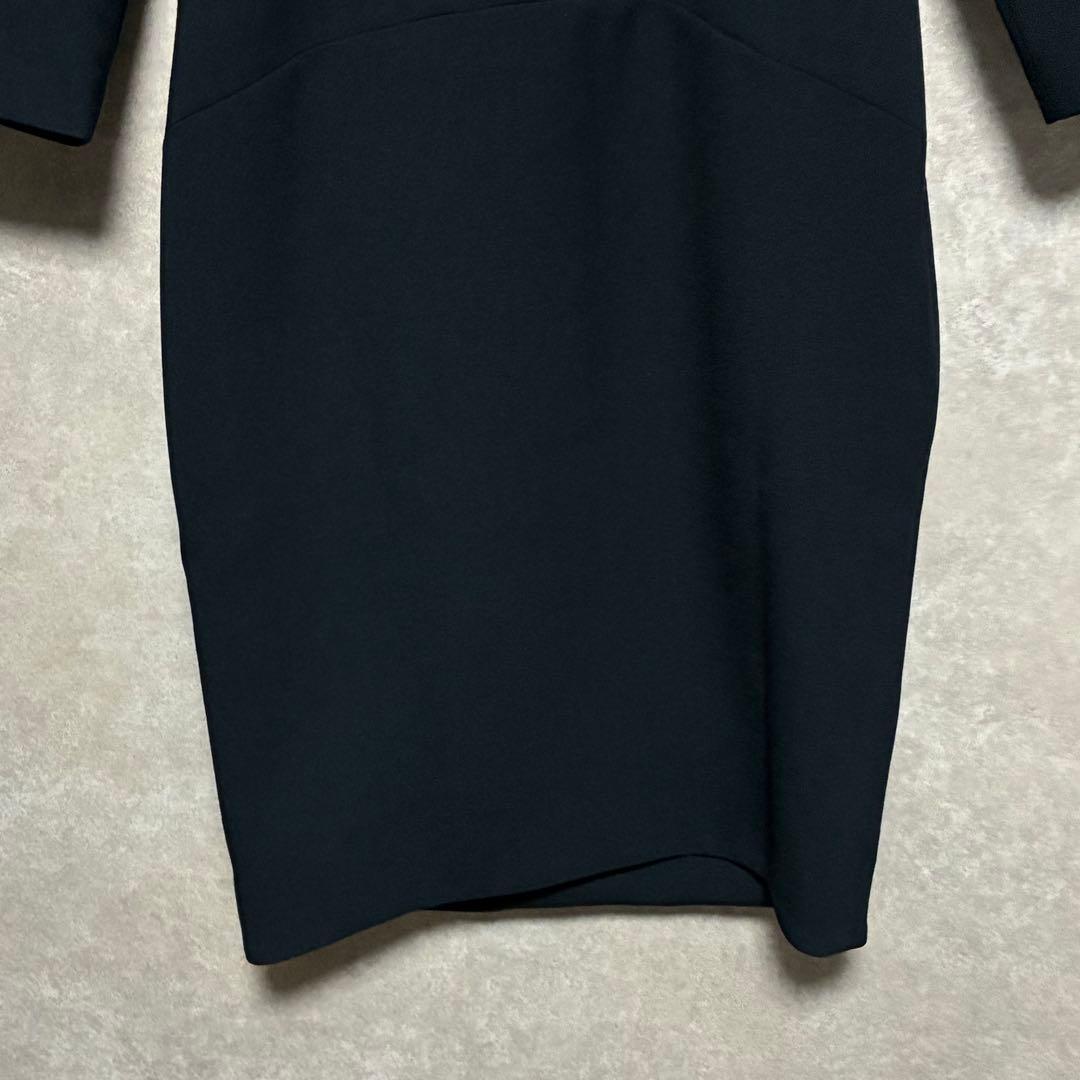Long-sleeve Pearl Slit-line Dress ヨーコチャン
