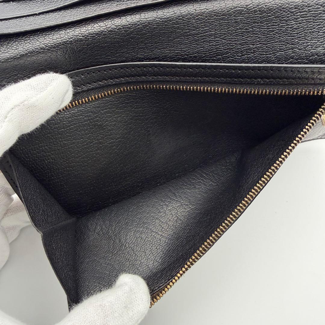 エルメス HERMES ベアン 長財布 □J刻印 ブラック