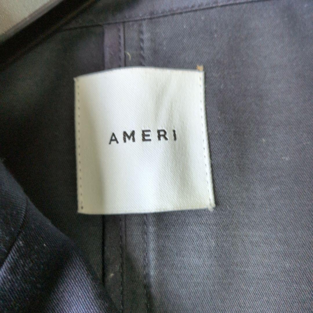AMERI STUDIOUS別注 invert シームトレンチコート ネイビー