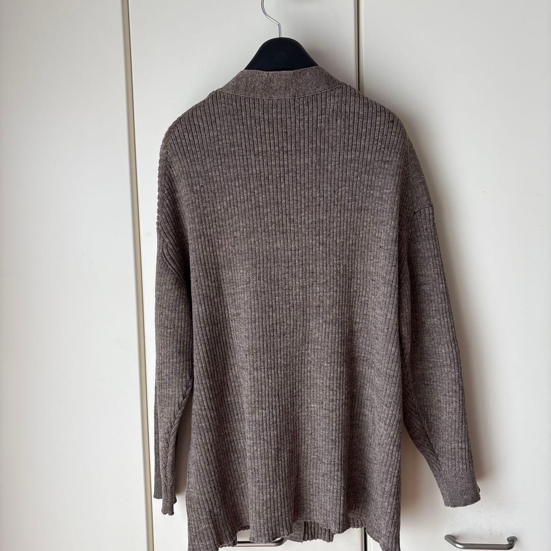 Plage jazz linen rib カーディガン