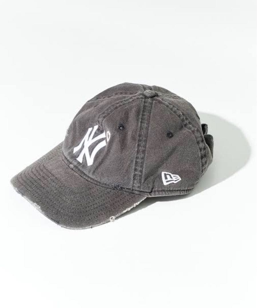 BASICKS/NEW ERA キャップ　ダメージ加工