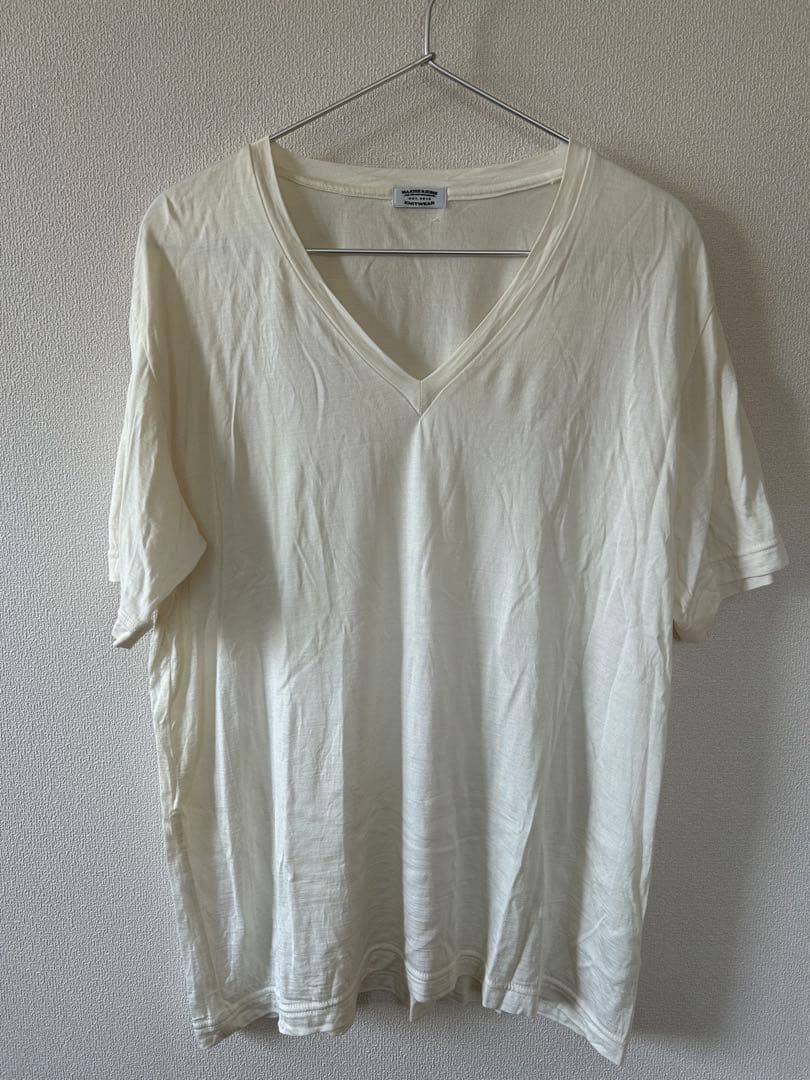 maatee&sons kakinoha別注　シルクvネックシャツ
