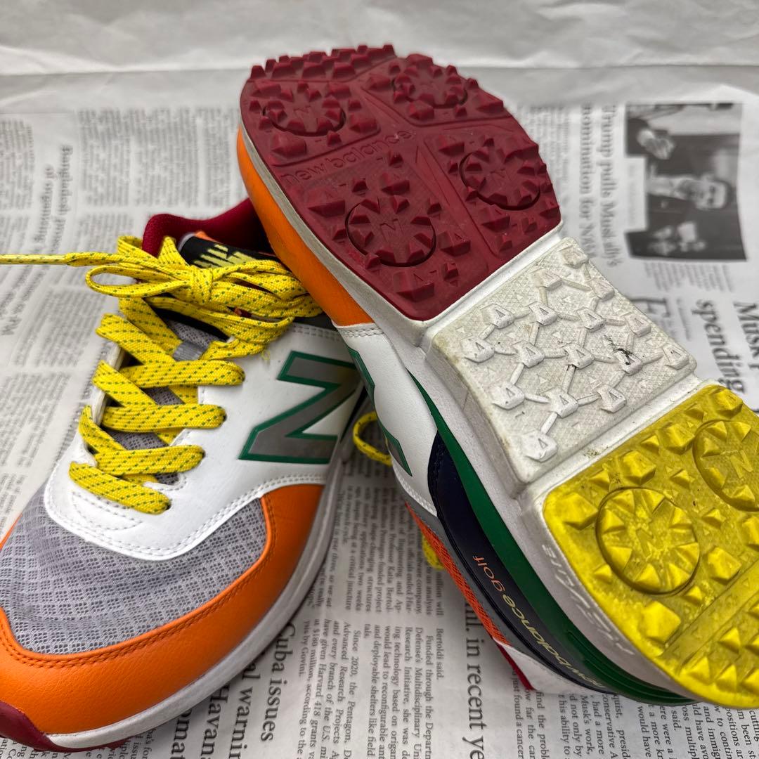 うみちゃん24.5cm New Balance574 ゴルフシューズ