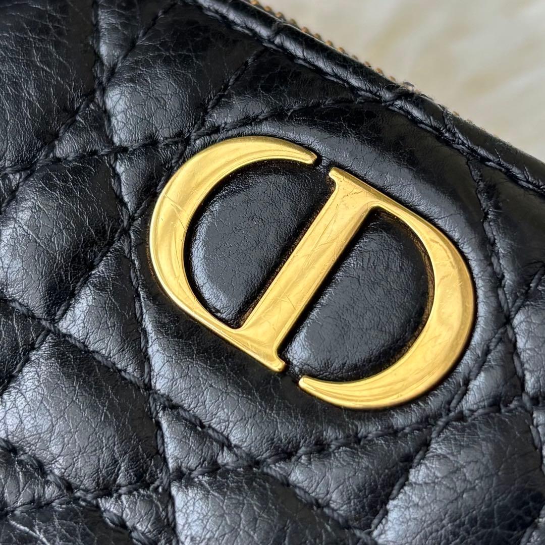 Christian Dior カロ ダリアウォレット 二つ折り財布 黒