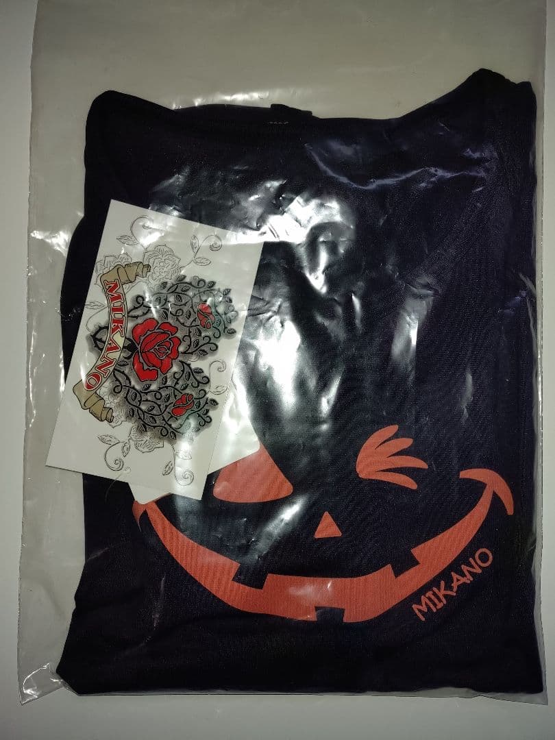 ミカランセMikano ハロウィンジャック・オー・ランタンTシャツ　ブラック