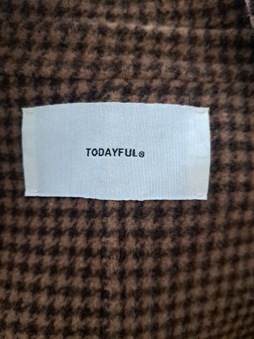 TODAYFUL　トゥデイフル　 オーバーチェックコート36サイズ
