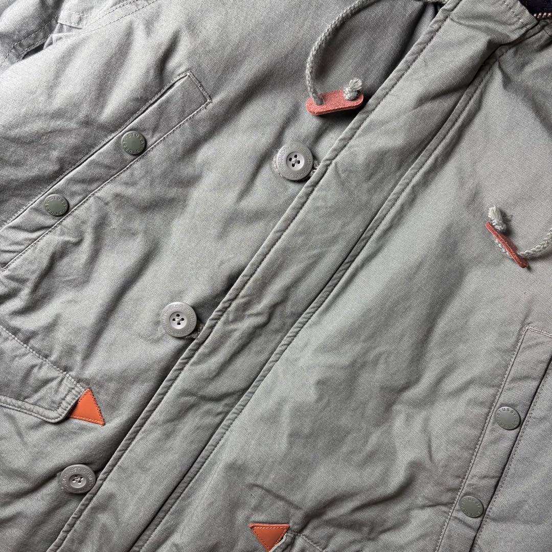 OLD STUSSY　N-3B　モッズコート　IDEAL ZIP　カウレザー