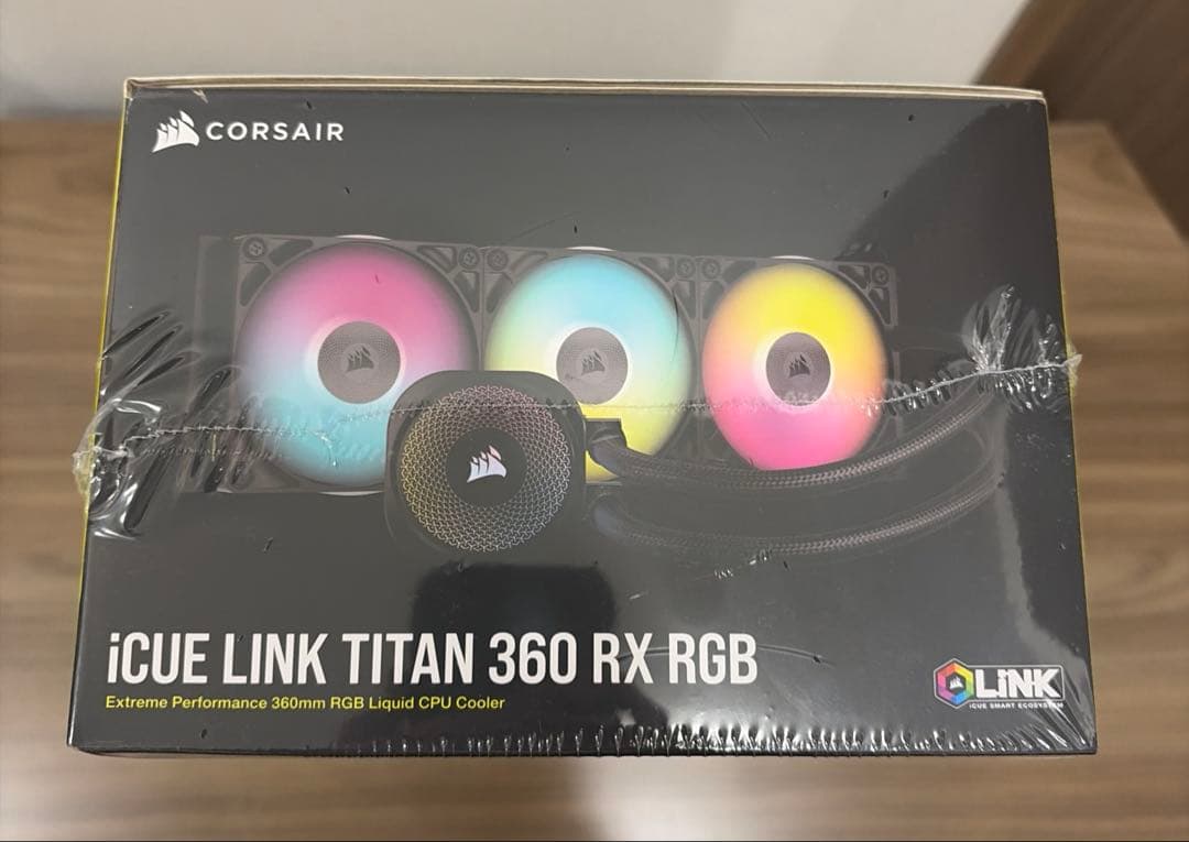 Corsair iCUE LINK TITAN 360mm RX RGB 黒