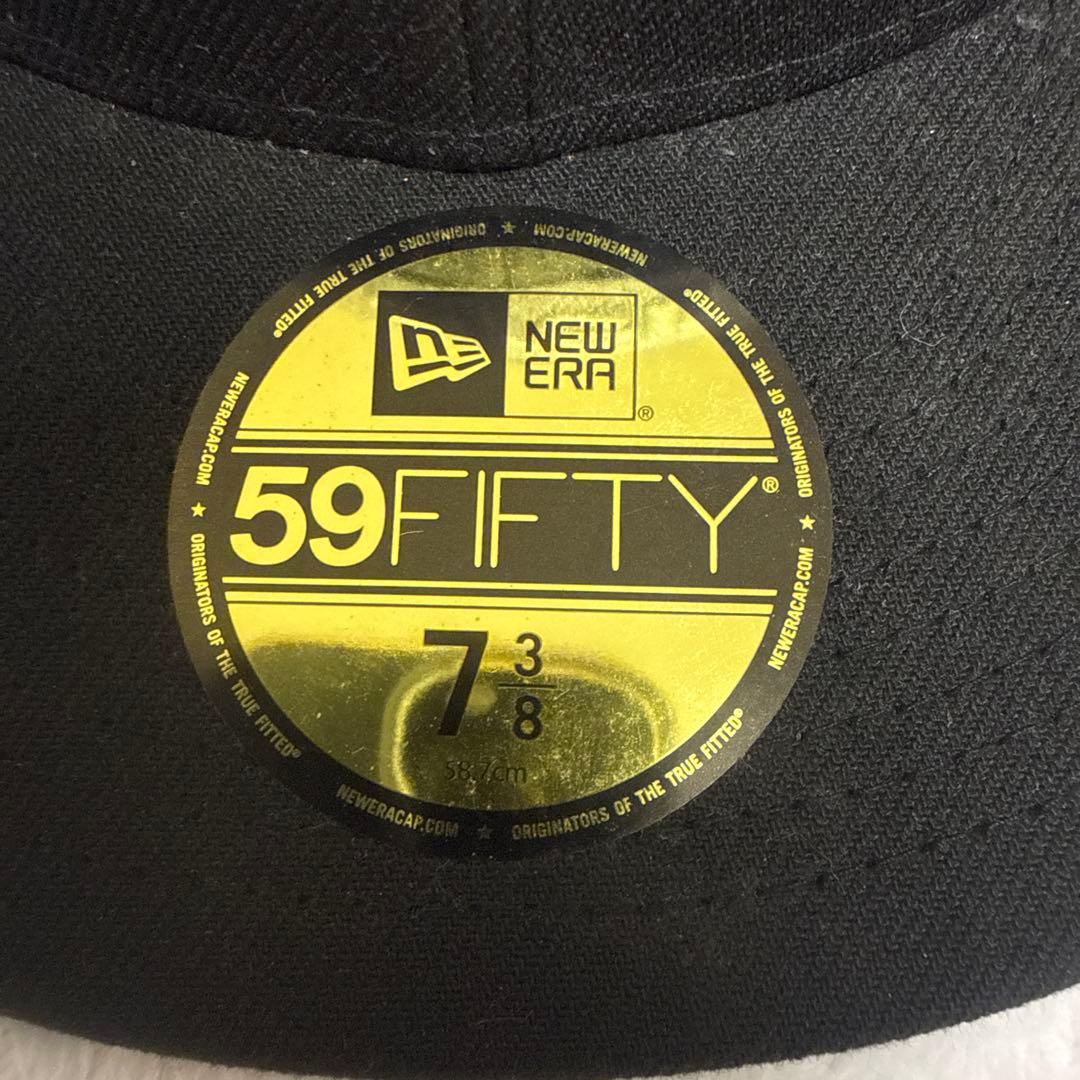 Supreme 59FIFTY ブラックメッシュキャップ 7 3/8 値下げOK