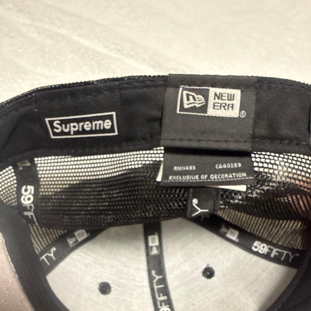 Supreme 59FIFTY ブラックメッシュキャップ 7 3/8 値下げOK