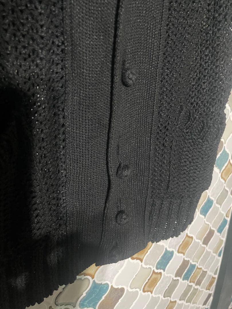 ISSEY MIYAKE ニットベスト ブラック 4/1迄の掲載