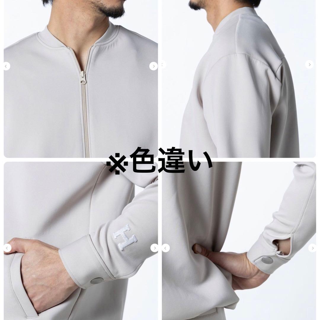 未使用級 ダブスタ ディーヒム 2024年 H刺繍スキューバニットブルゾン 黒