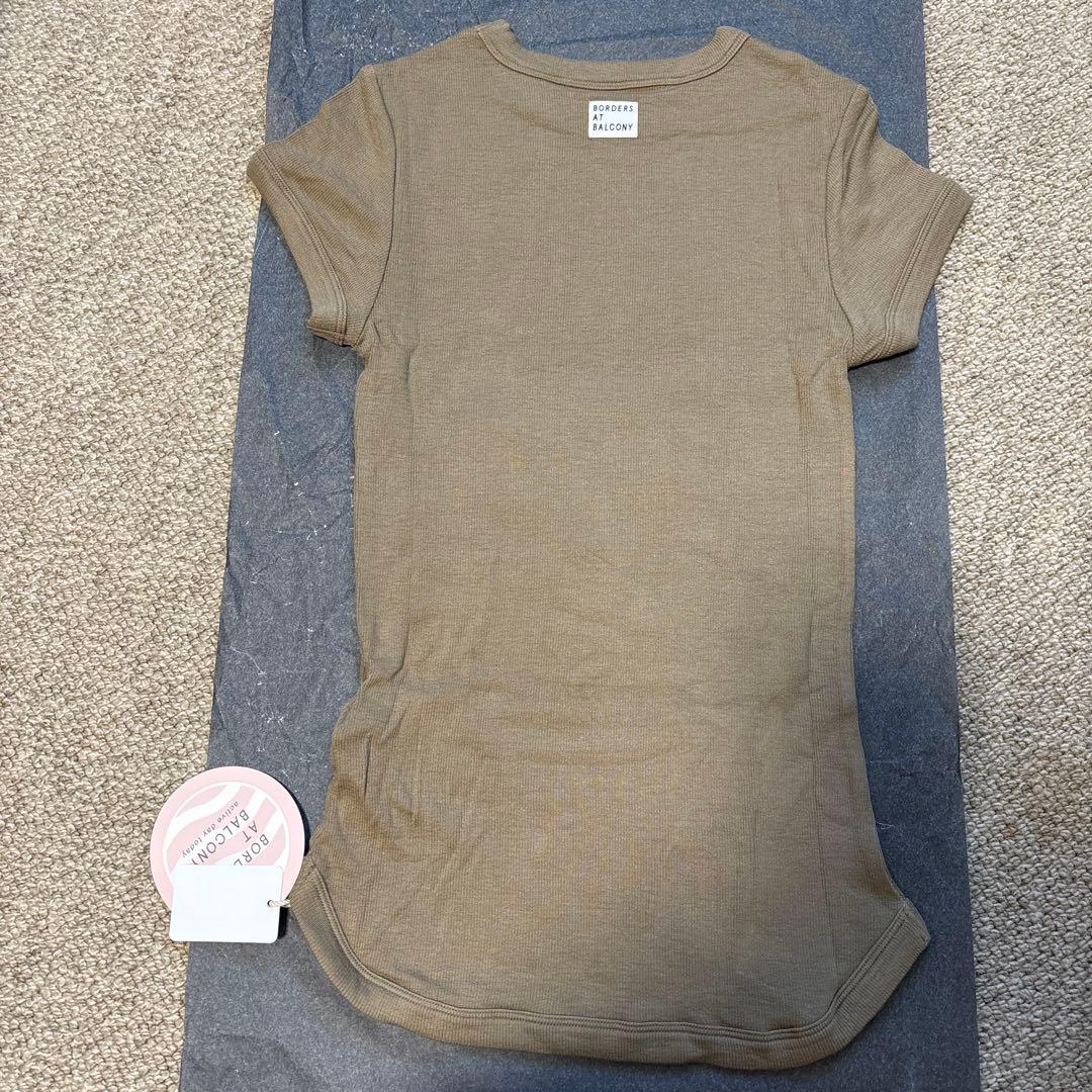 ボーダーズアットバルコニー active day today RIB TEE