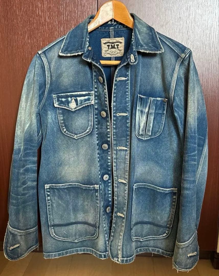 TMT インディゴキャンバスカバーオール(VINTAGE FINISHED)