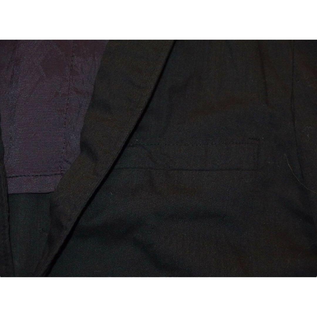 ▪️70s CALIFORNIA CLOTHES テーラードジャケット 黒 紫
