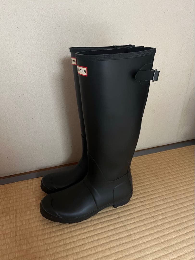 [外箱あり][美品]HUNTER レインシューズ 24.5~25cm
