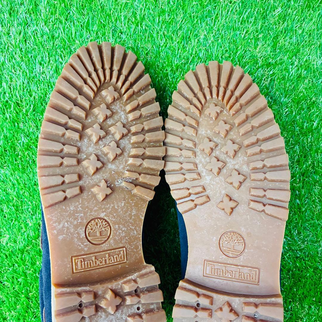 【着用1回】Timberland スリーアイ デッキシューズ 厚底 レザー 27