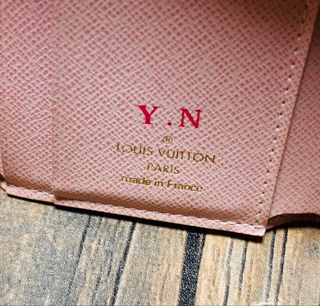 正規品 Louis Vuitton 三つ折り財布 ブラウン・ピンク
