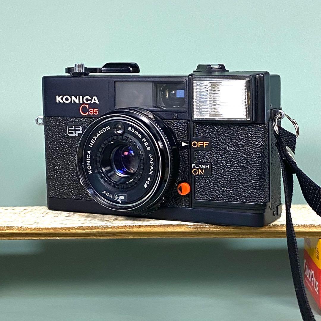 【作動保証1ヶ月】　整備済、完動品/ コニカ Konica C35 EF