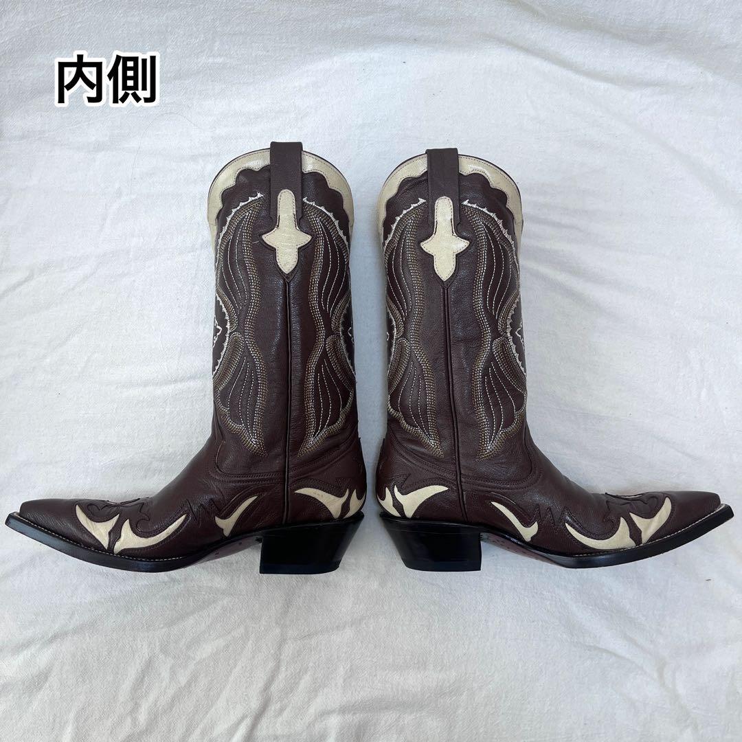希少 PISTOLERO ピストレロ 本革ウエスタンブーツ 刺繍 MEX24