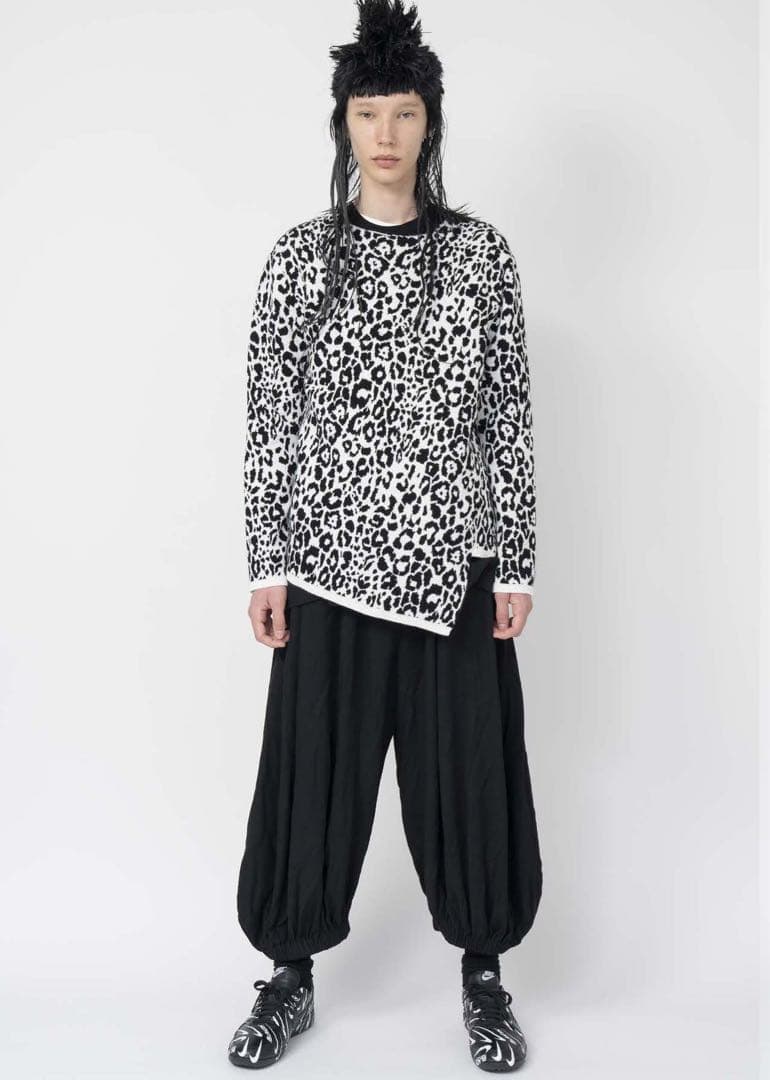 ブラックコムデギャルソン 25AW エステル縮絨バルーンパンツ
