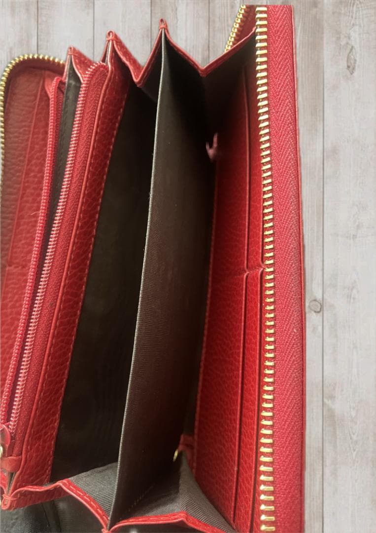 GUCCI グッチ GGロゴ ラウンドファスナー長財布