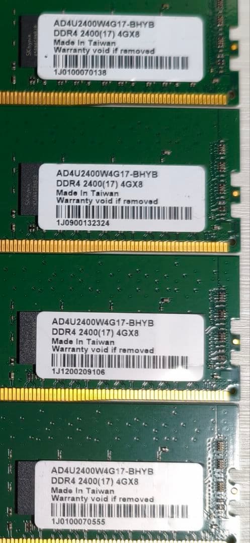 メモリ　BAFFALO DDR4 2400MHz 4GB×4