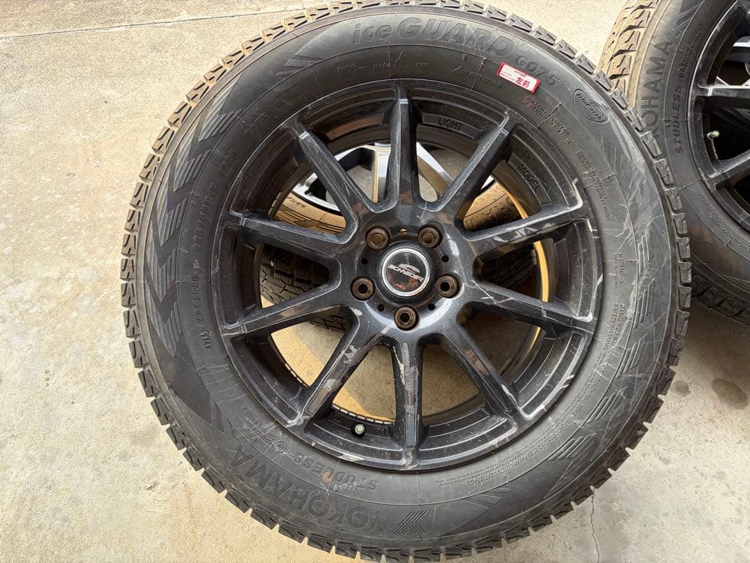 225/65R17 スタッドレスタイヤ 17インチ ブラックホイール
