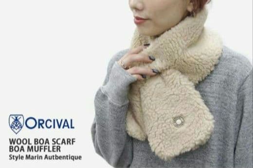 ORCIVAL　 ボア・ライトフリース マフラー　新品未使用
