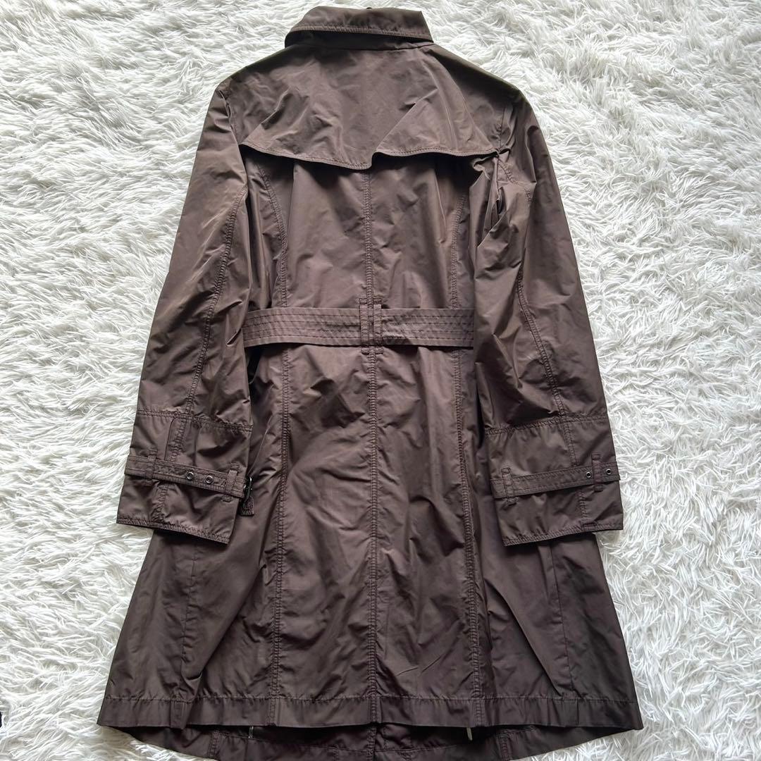希少2XL 極美品 バーバリーロンドン ロングコート　キルティング　ブラウン