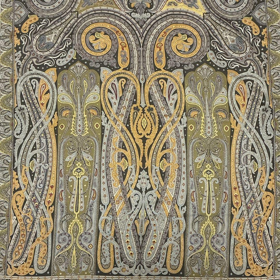 極美品✨ETRO エトロ シルク混 大判ストール スカーフ ペイズリー イタリア