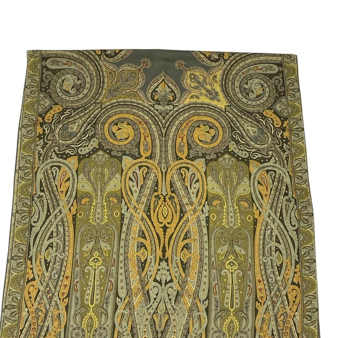 極美品✨ETRO エトロ シルク混 大判ストール スカーフ ペイズリー イタリア