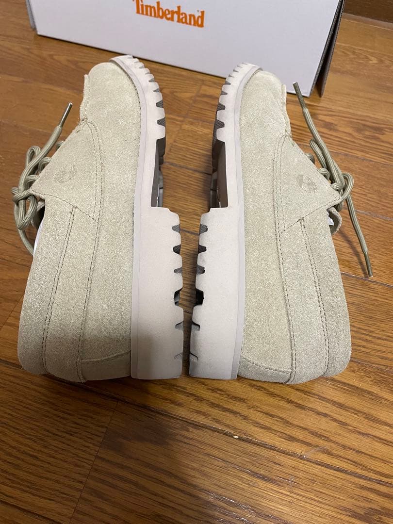 ネルネル　timberland スエードデッキシューズ　ベージュ