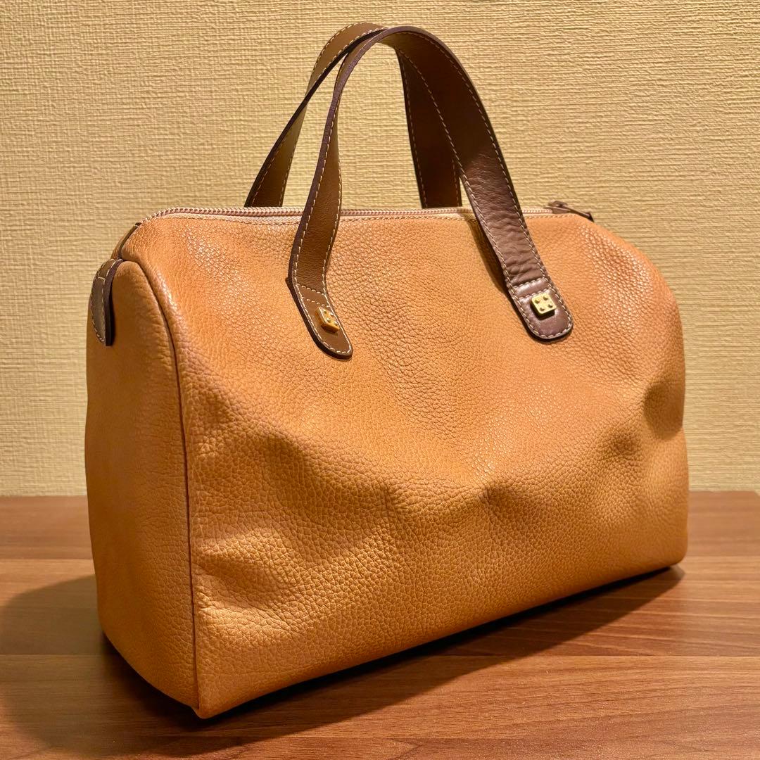 【未使用】LOEWE ロエベ アナグラム レザー ミニボストン ヴィンテージ