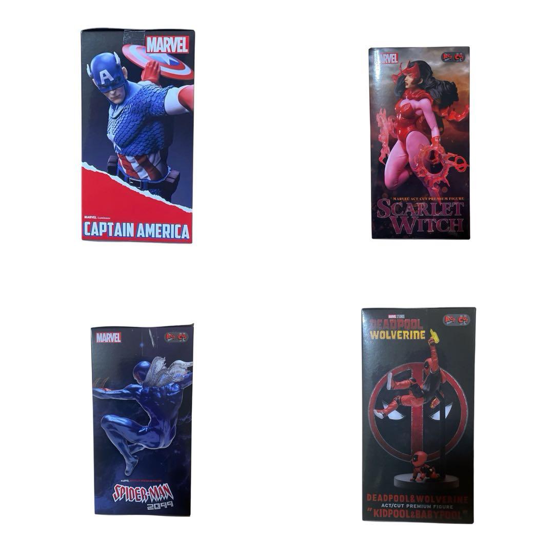 MARVEL マーベル ACT/CUTプレミアム フィギュア 4種セット