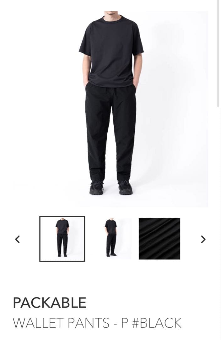 パンツ TEATORA PACKABLE WALLET PANTS- P #BLACK