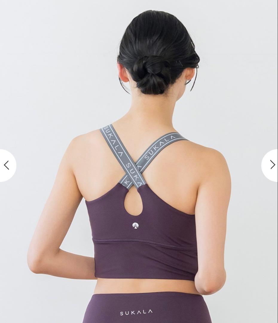 SUKALA スカーラ バッククロスロゴブラトップ Sサイズ プラム