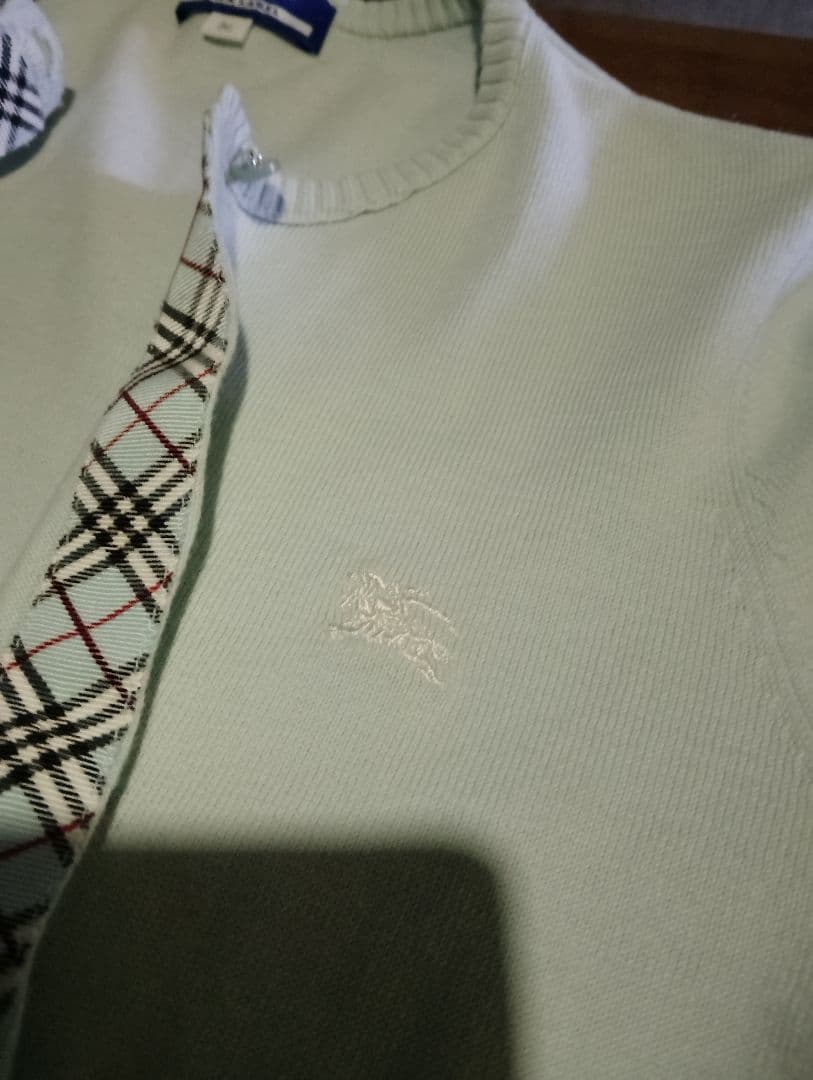 大人気BURBERRYBLUE LABEL カーディガン チェック柄　送料無料