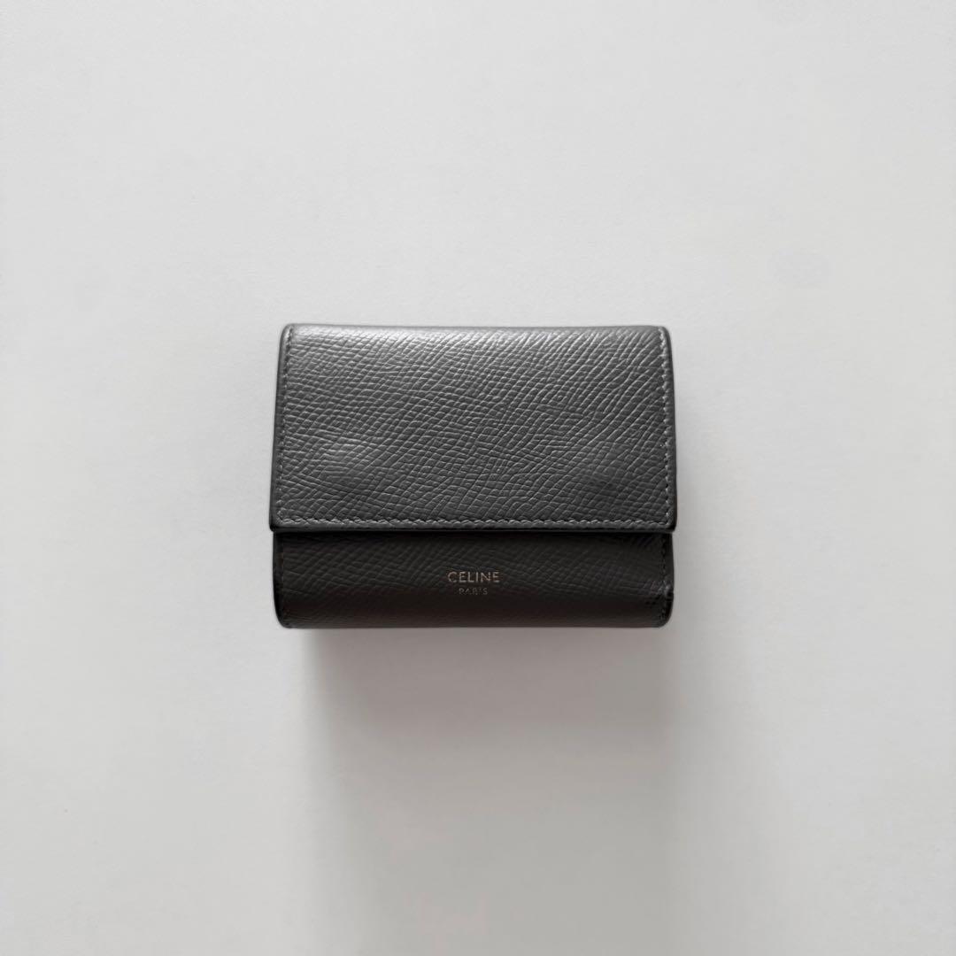 CELINE 三つ折り財布 / グレー