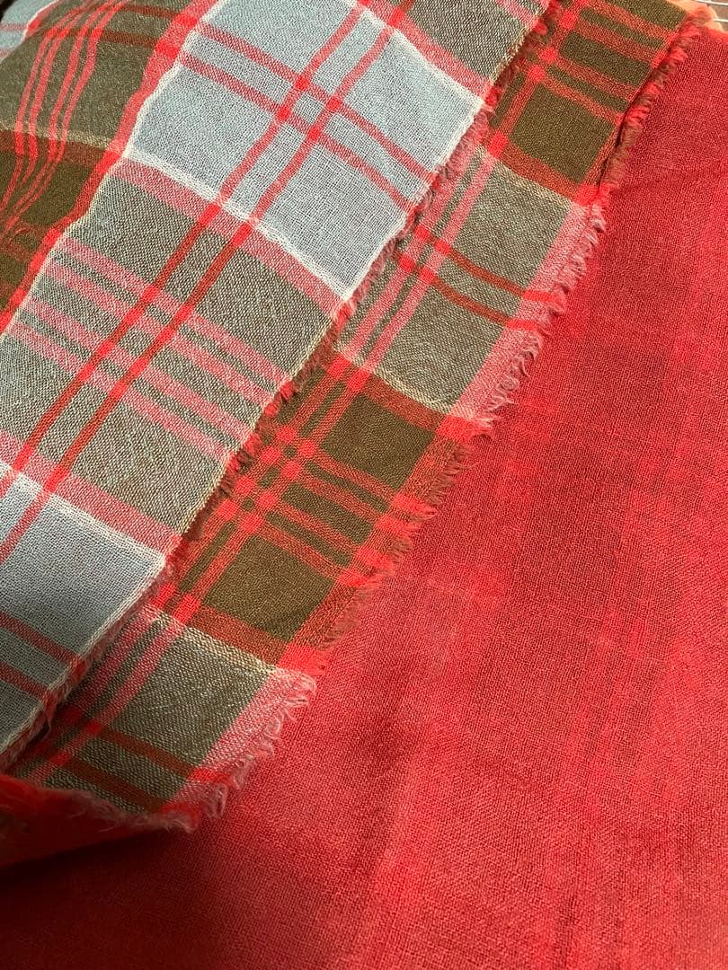 Vivienne Westwood チェック柄ストール オーブ刺繍 マフラー