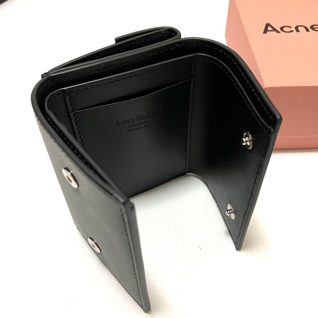 新品 Acne Studios ミニ財布 三つ折りレザー
