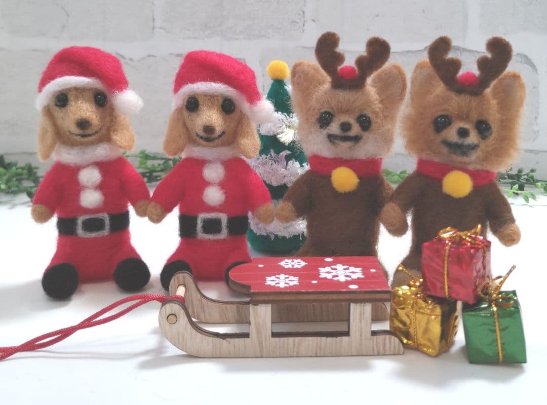 【ひまさく様　追加分】Xmas飾り♡羊毛フェルト♡ハンドメイド