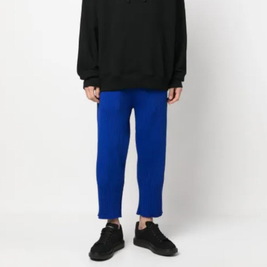 CFCL FLUTED TAPERED PANTS ブルー