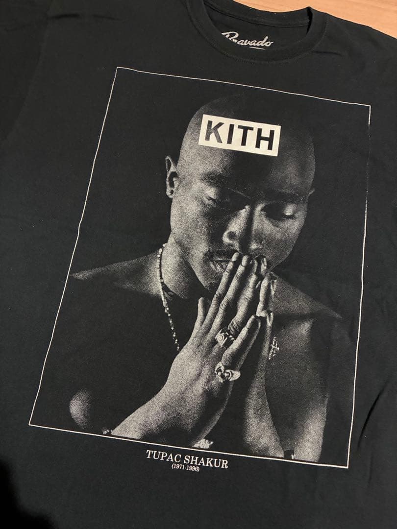 KITH Vintage 2pac 追悼 ボックスロゴ プリントTシャツ