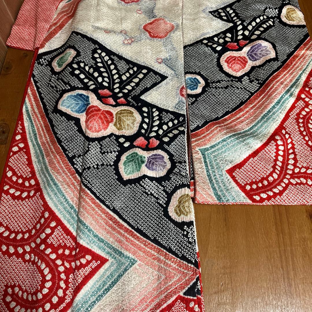 豪華　総絞り　正絹振袖セット　18ー12