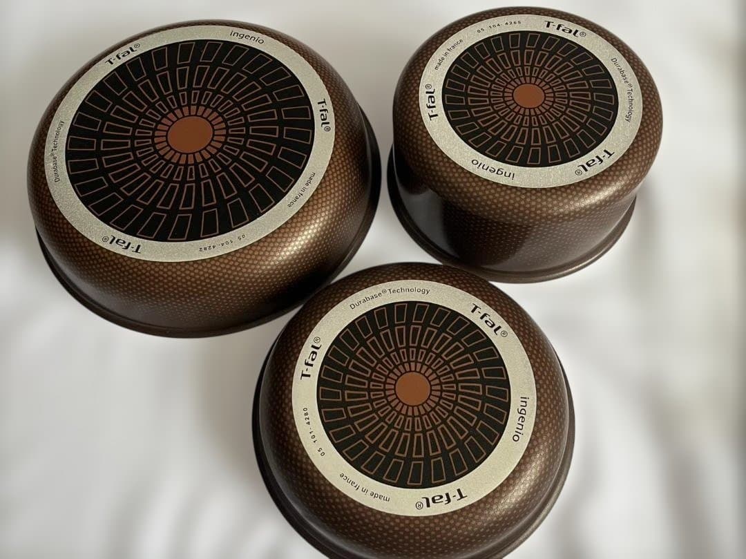 ◆【未使用】 T-fal インジニオネオ ブラウンドット 5点セット