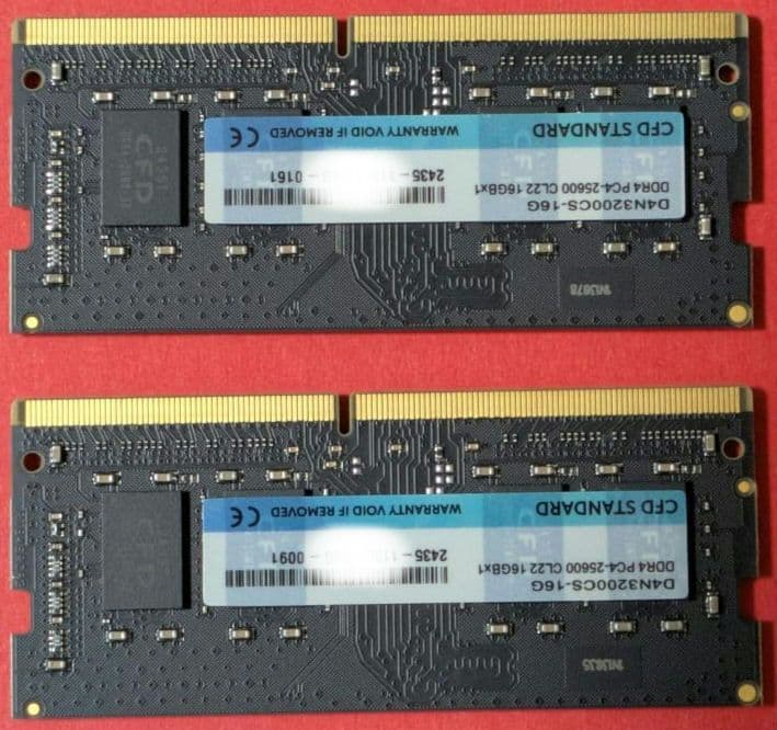 T*O様 CFD 16GB×2 (32G) DDR4 SO-DIMM メモリー